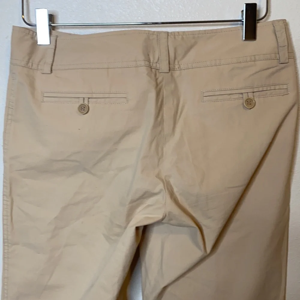 Theory Khaki Dress Pants Trousers Flare Tan Sz 4 - Picture 4 of 9